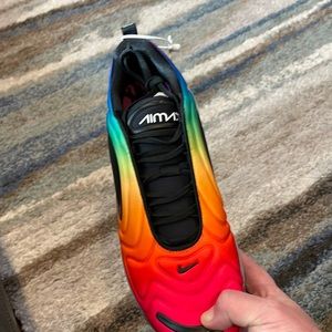 Brand new mens Pride edition Nike Air Max720 shoes. Size 10.5